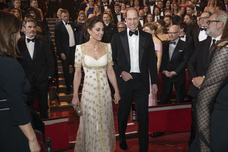 William e Kate sul red carpet dei BAFTA 2020 6