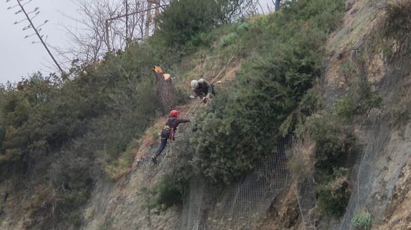 Crolla parete rocciosa su vecchia Aurelia, paura a Ventimiglia 7