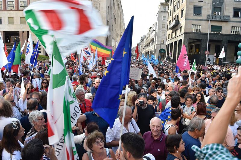 Sinistra in piazza contro Salvini e Orban 14