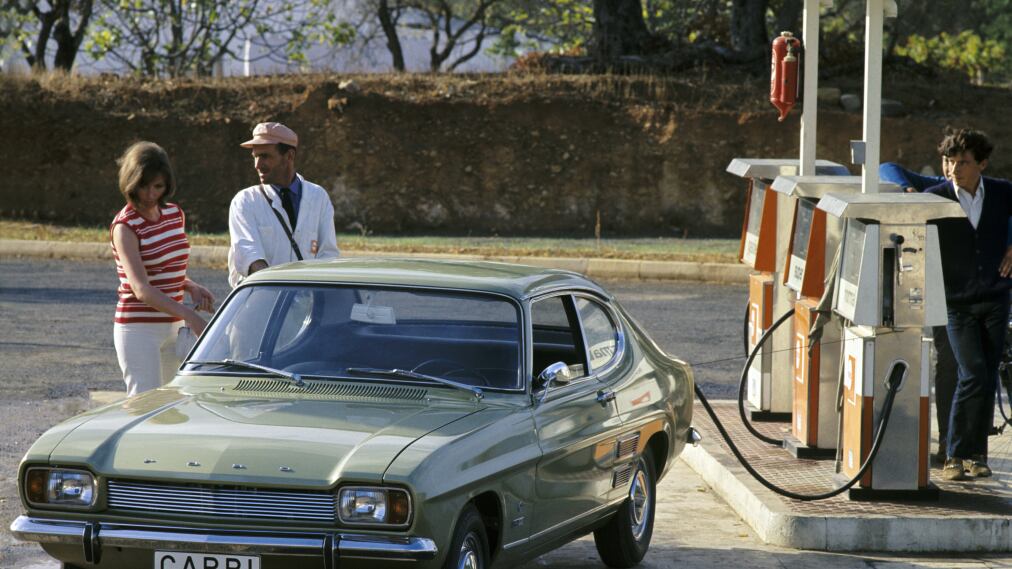 Ford Capri, un'americana in villeggiatura in Europa