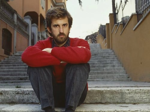 Nanni Moretti sul set del nuovo film