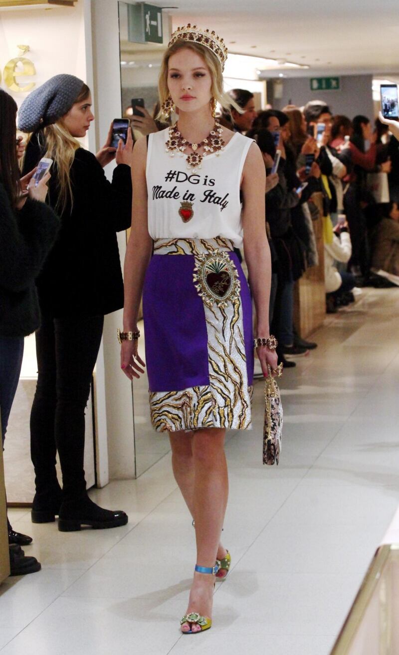 Dolce & Gabbana, sfilata alla Rinascente 13