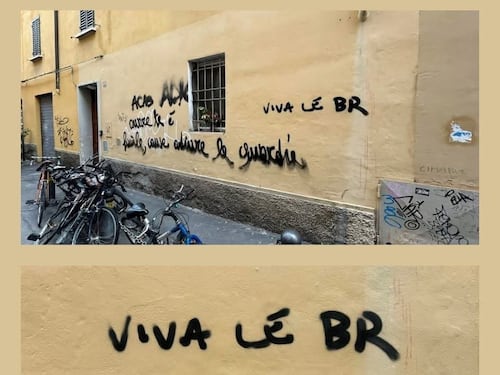 “Viva le Br”. La scritta choc a Bologna