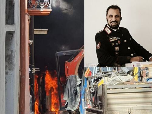 Pierluigi, il carabiniere eroe: nel muro di fuoco per salvare due nonne