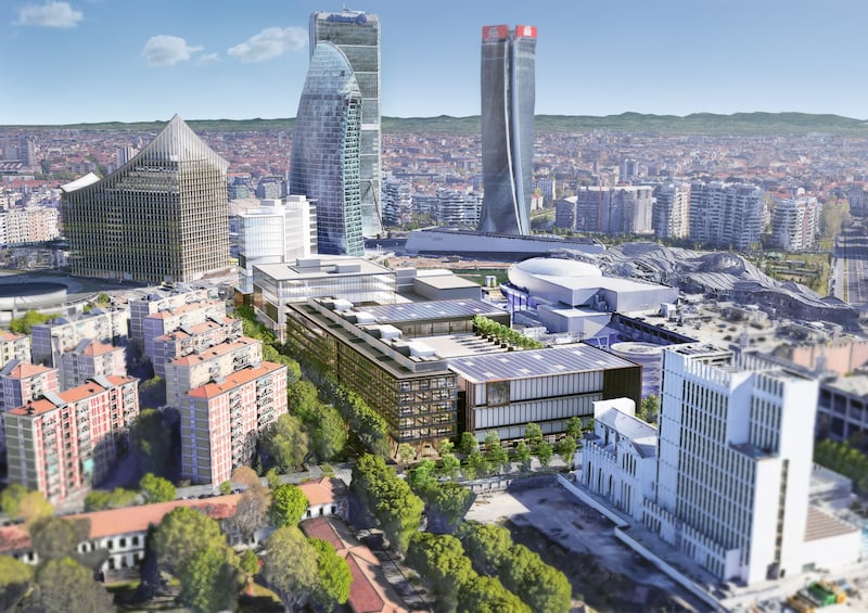 Nuovo centro Produzione Rai - vista quartiere