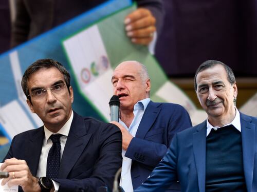 Michetti avanti a Roma, alla sinistra Milano, Napoli e Bologna. Bene Occhiuto in Calabria