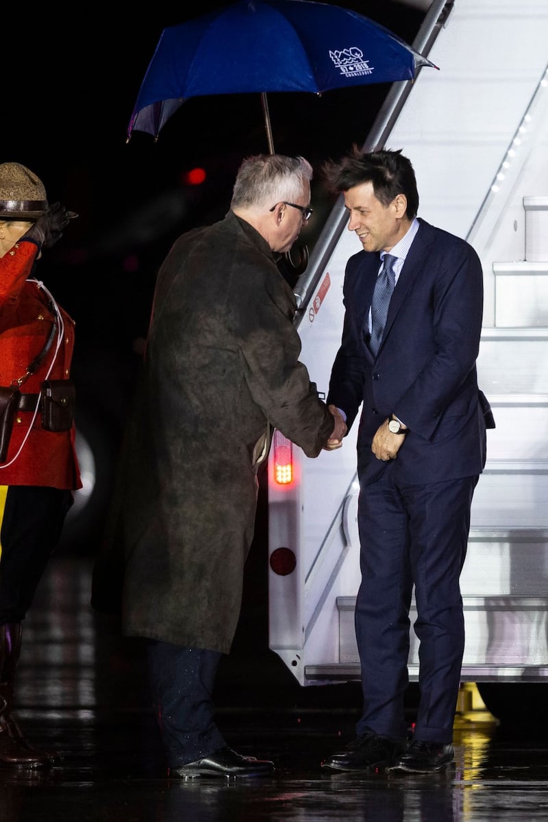 Conte con l'aereo di Stato in Canada 2