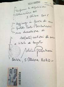 Testamento Berlusconi, gli scritti olografi del Cavaliere 6
