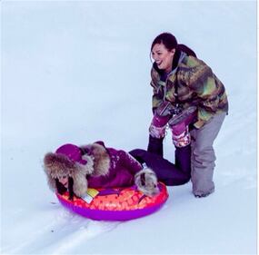 Rihanna, festa sulla neve per i 26 anni 8