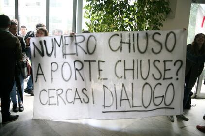 Il presidio di protesta degli studenti 3