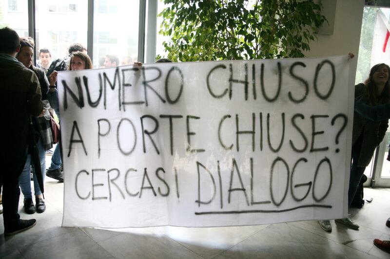 Il presidio di protesta degli studenti 3