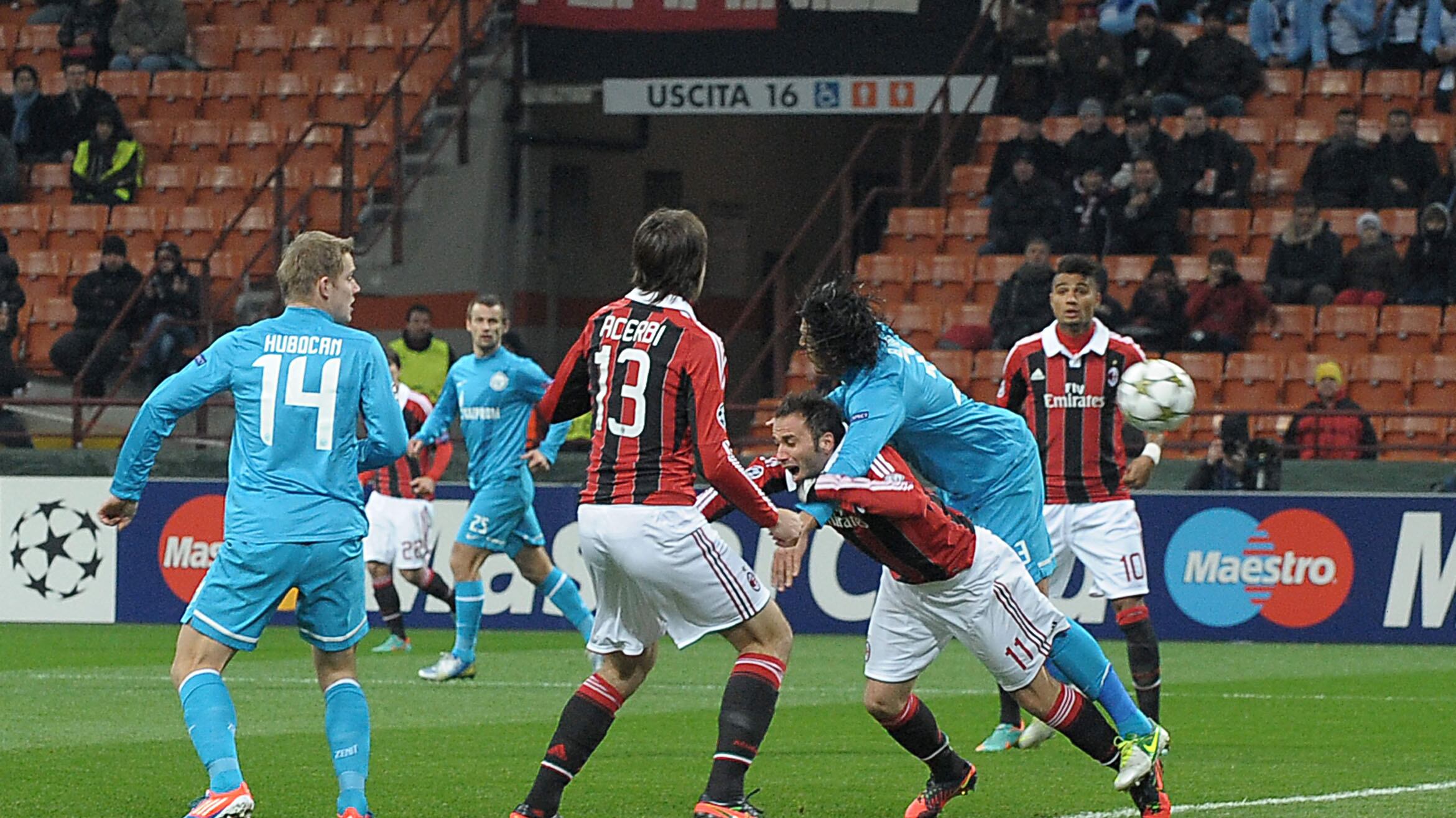 Champions, lo Zenit fa uno sgambetto al Milan