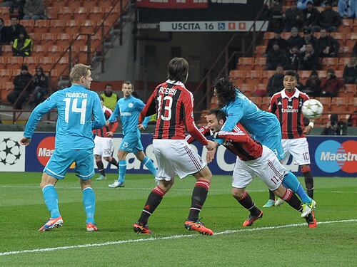 Champions, lo Zenit fa uno sgambetto al Milan