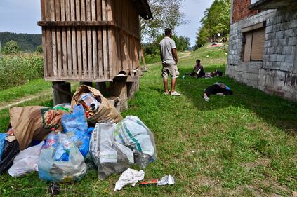 I migranti bloccati in Bosnia 2