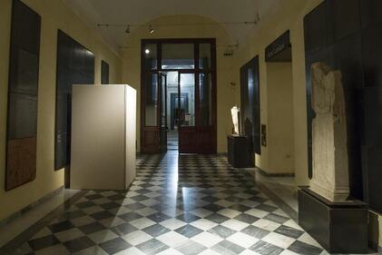 Musei Capitolini, statue di nudo coperte per la visita di Rohani 2