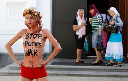 Femen nude: le foto delle proteste 2