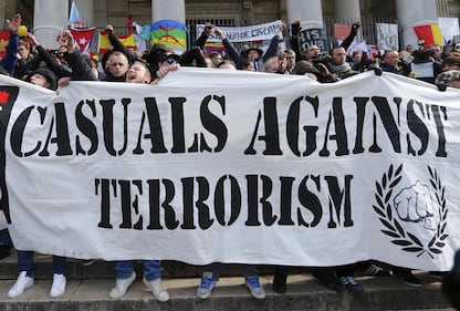 Bruxelles, estrema destra in piazza contro i terroristi islamici 4