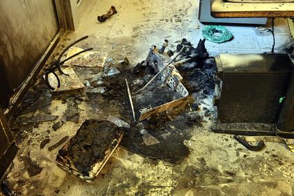 L'incendio alla sede dell'Aler 10