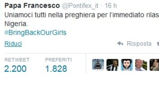 Studentesse nigeriate rapite, anche il Papa si unisce alla mobilitazione