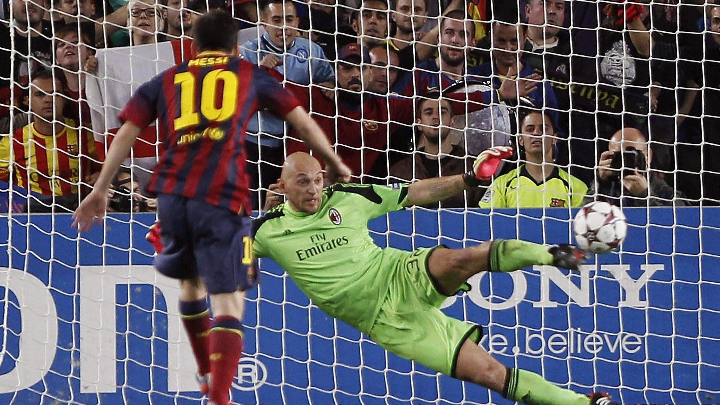 Al Barcellona basta Messi, al Milan non basta un tiro