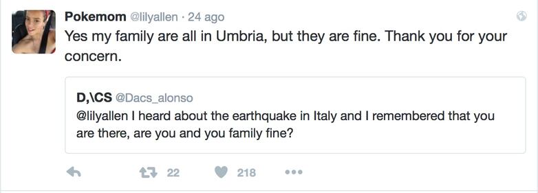 Lily Allen e il terremoto: foto 14