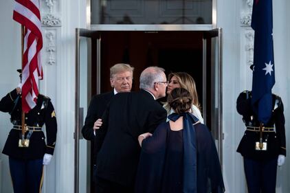 Il presidente Trump e la cenad i Stato in onore del primo ministro australiano 2