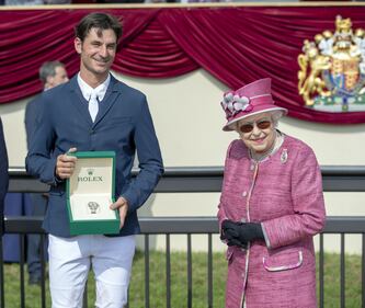 Principe Filippo in auto per l'Horse Show 15