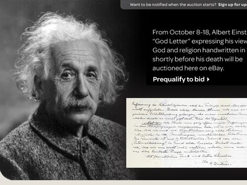 FOTO La lettera di Einstein vale 3 milioni di euro