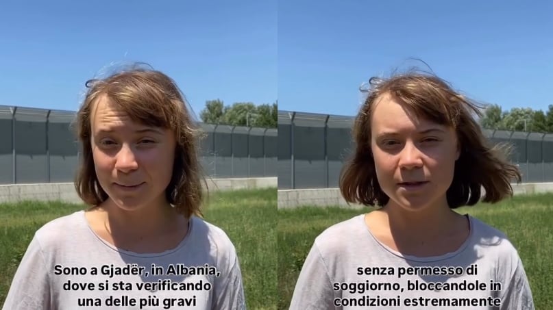 Ora Greta si occupa anche di migranti: "Cpr in Albania violano i diritti umani"
