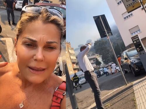Incendio Monte Mario, Patrizia Pellegrino tra gli sfollati: "Ansia e paura"