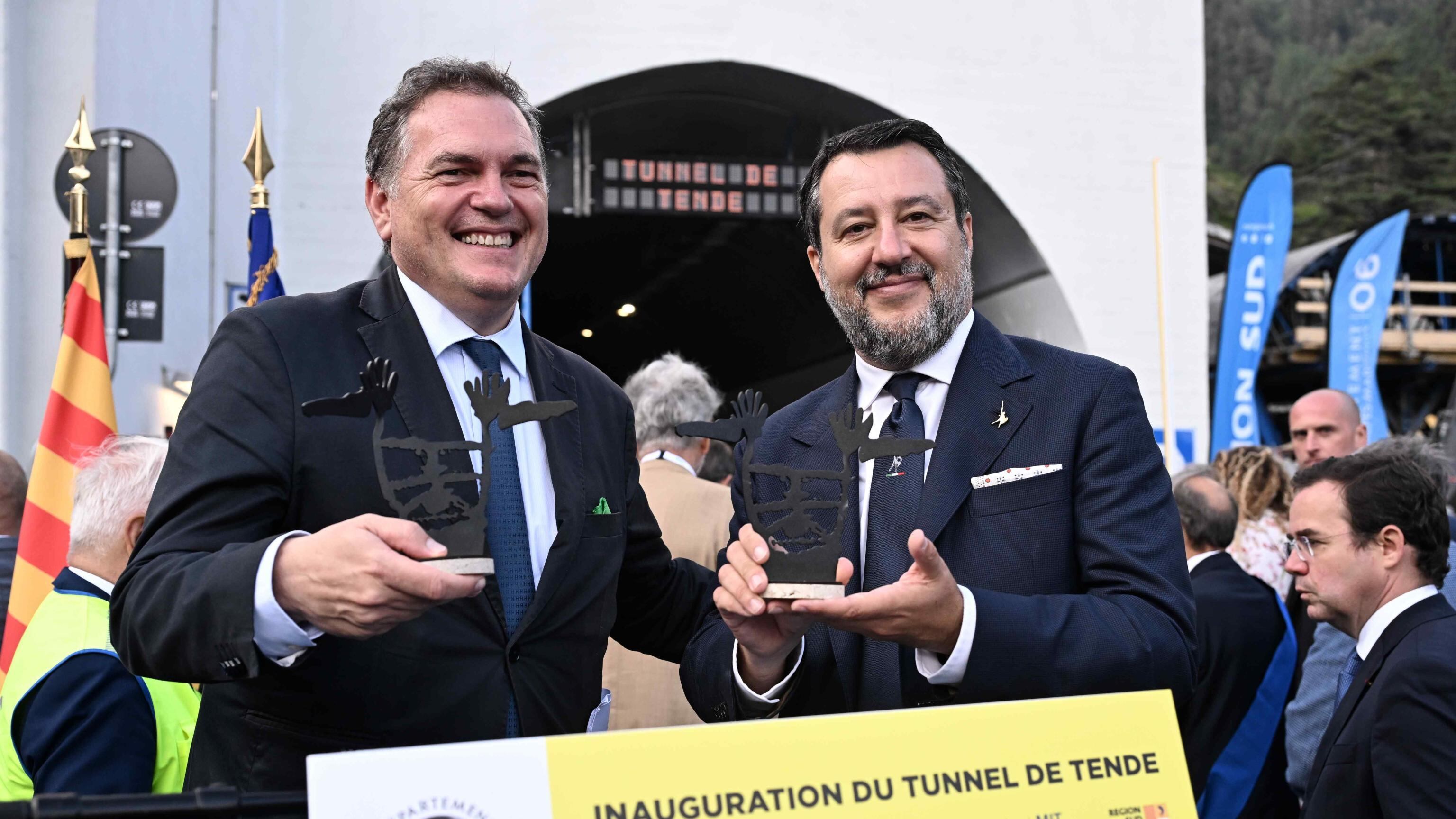 Riaperto il tunnel del Tenda. Salvini: "Ottimo risultato, torniamo a collegare Italia e Francia"