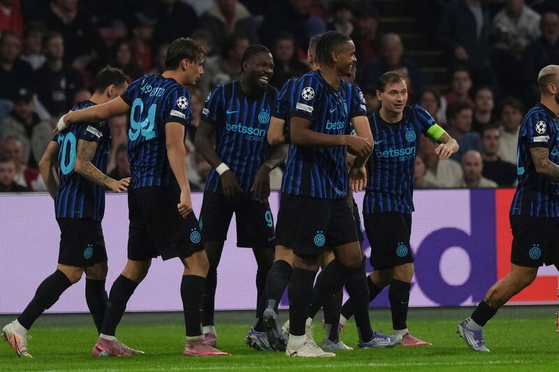 Ajax Inter Thuram celebrazione 2