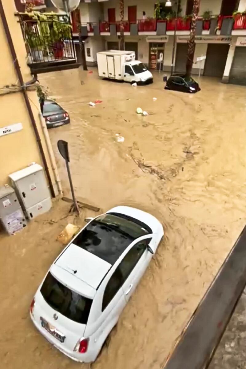 nubifragio in Cilento