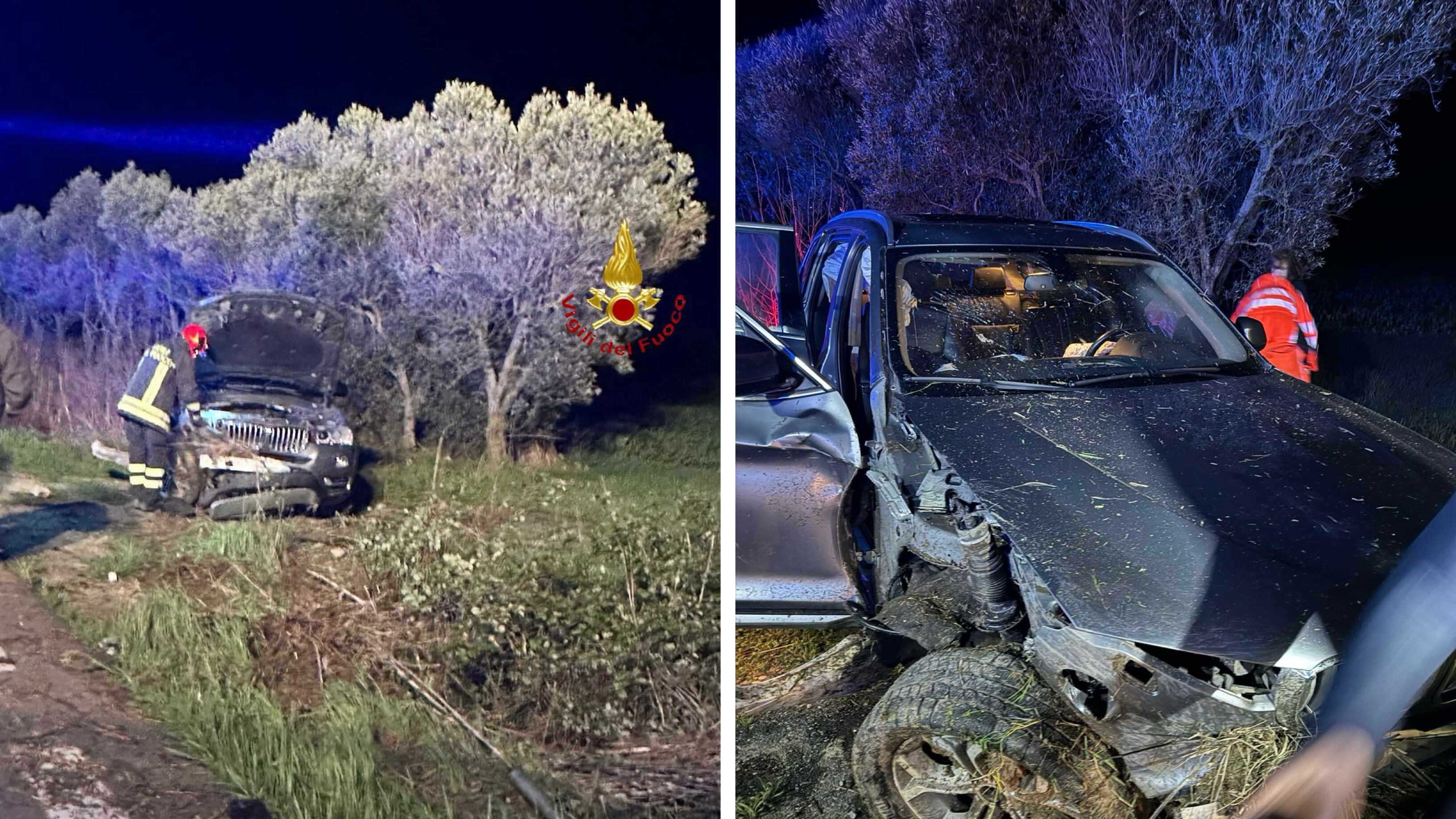 Potenza, Bmw fuori strada nella notte: il candidato presidente Marrese ferito in un incidente stradale