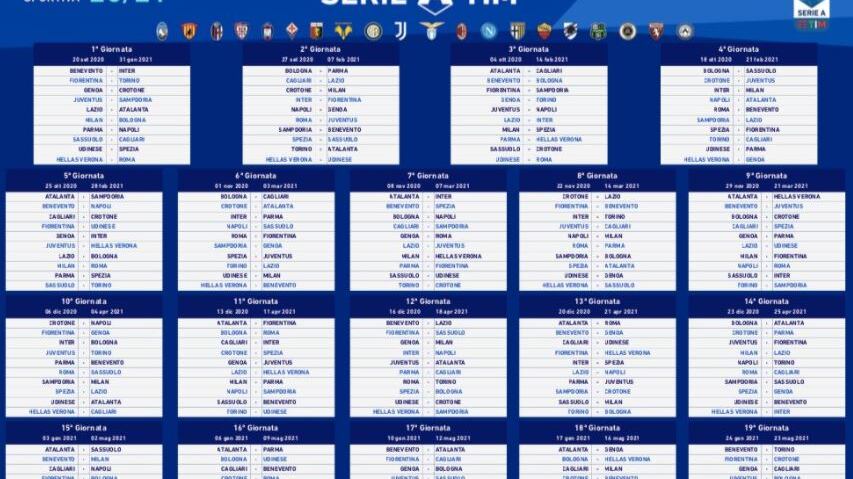 Il calendario completo di Serie A. I "big match" che ribaltano tutto