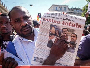 Stranieri e sinistra in corteo contro Salvini 1