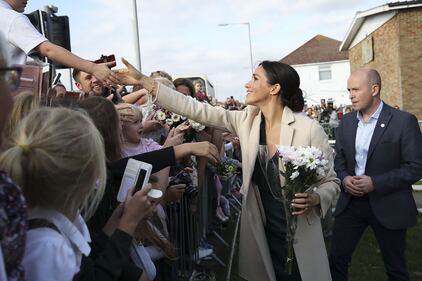 Meghan Markle felice con il Principe Harry 9