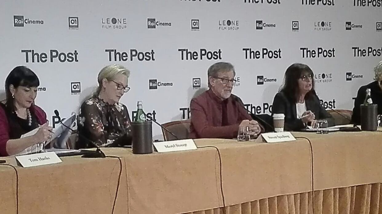 Il cast di "The Post" a Milano incontra i giornalisti