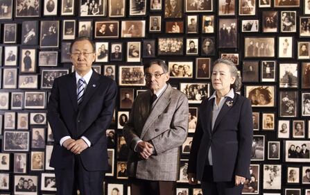 Ban Ki-moon in vista al campo di concentramento di Auschwitz-Birkenau 4