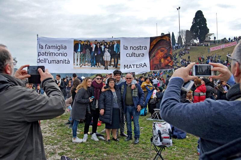 I manifestanti al Family Day 14