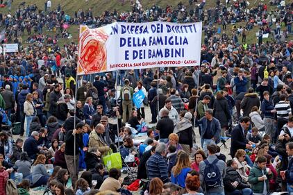 I manifestanti al Family Day 4