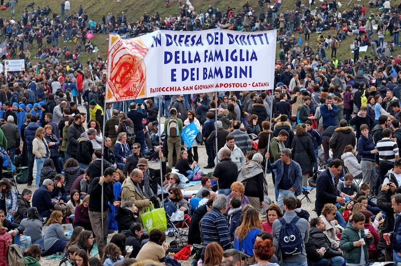 I manifestanti al Family Day 4