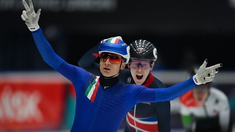 Europei short track, Pietro Sighel nella storia: è oro anche nei 1000 metri