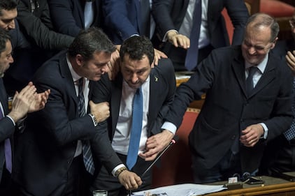 Caso Gregoretti, Salvini parla al Senato 6
