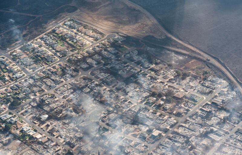La devastazione degli incendi alle Hawaii, cosa resta dell'isola di Maui 4