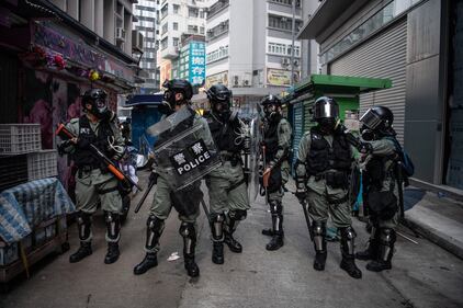 Proteste ad Hong Kong durante il "National Day"  2