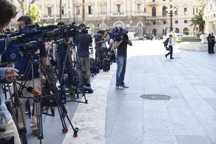 Cassazione, l'assedio dei media 2
