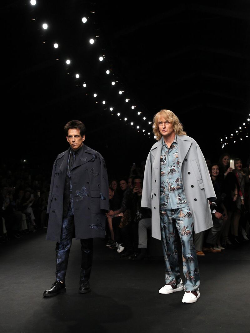 Zoolander sfila sulla passerella di Valentino 7