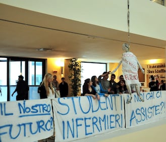 Università San Raffaele, occupazione degli studenti 9
