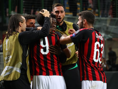 Il Milan rimonta l'Olympiakos: Cutrone e Higuain stendono 3-1 i greci